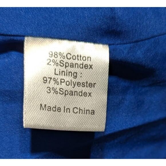 Tuckernuck Seaport Blue Dana Midi Dress Short Sleeves Pockets V-Neck, Large (L) - Picture 12 of 12